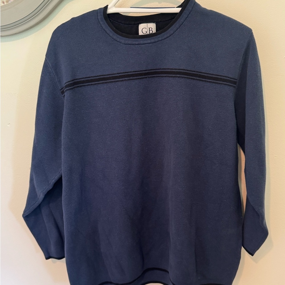 Geoffrey Beene Men's Navy Crewneck Sweater